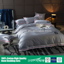 OEM design/Sheraton hotel linen/king size bedding set plain dyed